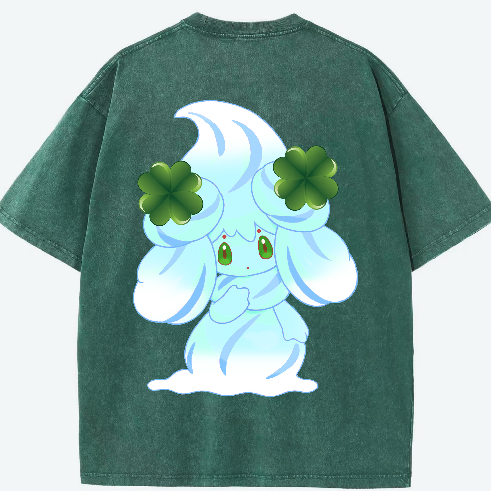 （画像用） ポケットモンスター Pokémon 綿100% ヴィンテージ風 半袖Tシャツ（背面プリント）